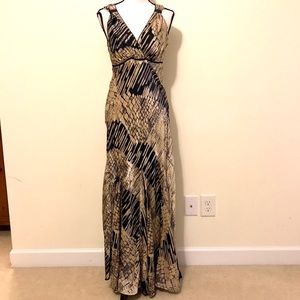 100% silk Gold&Navy 👗